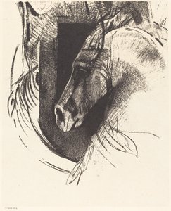Kurýr (závodní kůň) od Odilon Redon