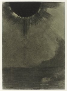 Le Noyé Topení ve vodě, za svitu měsíce od Odilon Redon