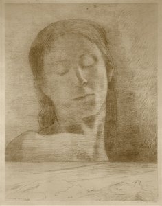 Zavřené oči od Odilon Redon
