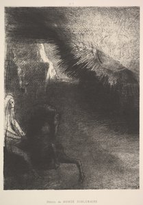 Poutník ze sublunárního světa, 1891. od Odilon Redon