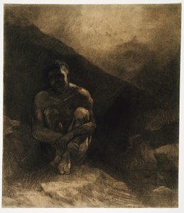 Primitivní člověk od Odilon Redon