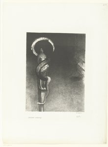Slangenaureool Serpent-Aureole (název na objektu) od Odilon Redon