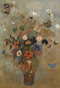 Zátiší s květinami, 1905. od Odilon Redon
