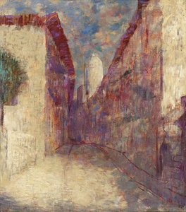Ulice ve Fontarabie od Odilon Redon