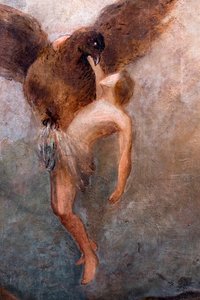 Únos Ganymeda, detail, asi 1910 (olej na plátně) od Odilon Redon