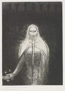 Apokalypsa svatého Jana: A měl ve své pravé ruce sedm hvězd..., 1899. od Odilon Redon