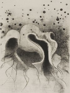 The Beasts of the Sea, Round Like Leather Bottles, deska 22 z 24 od Odilon Redon