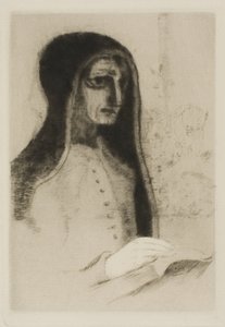 Kniha (svatá Terezie) od Odilon Redon