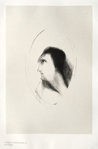 The Haunted House: The Width and Flatness of [the] Frontal [Bone], 1896. od Odilon Redon