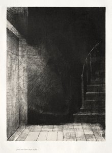 Strašidelný dům: Oba jsme viděli velké bledé světlo, 1896. od Odilon Redon