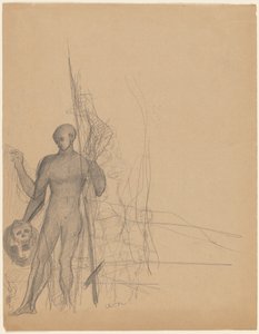 Lovec hlav a jeho rodina od Odilon Redon