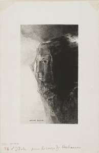 Idol, frontispis z knihy Les Soirs od Emila Verhaerena od Odilon Redon