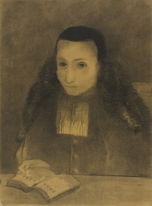 Malý opat čte Rámajánu, 1883 od Odilon Redon