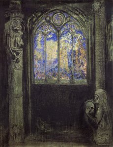 Okno z barevného skla od Odilon Redon