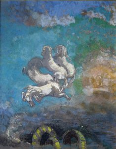 Vůz Apolla - Pastel od Odilon Redon