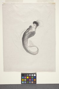 Bez názvu (litografie na papíře chine volant) od Odilon Redon