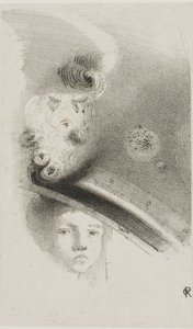Bez názvu zkušební litografie od Odilon Redon