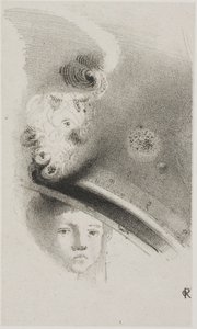 Bez názvu zkušební litografie od Odilon Redon
