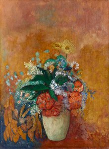 Váza s květinami od Odilon Redon