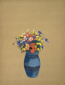 Váza s květinami od Odilon Redon