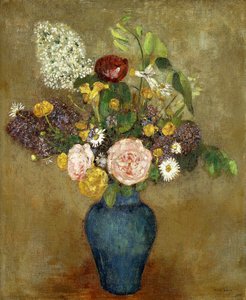Váza s květinami; Váza s květinami, od Odilon Redon