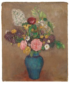 Váza s květinami od Odilon Redon