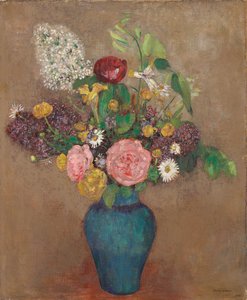 Váza s květinami od Odilon Redon