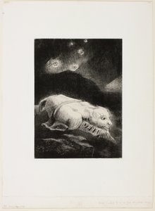 When Life Was Awakening in the Depths of Obscure Matter, deska 1 z 8 z "Les Origines" od Odilon Redon