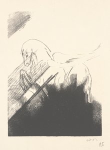 Okřídlený kůň od Odilon Redon