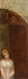 Mladá žena pod obloukem; Mladá žena pod obloukem, c.1886 od Odilon Redon