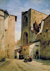 Antická Porta a Pinti, cca 1880 (olej na plátně)