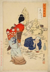 Sochař Hidari Jingorō sleduje, jak jeho dílo ožívá od Ogata Gekko