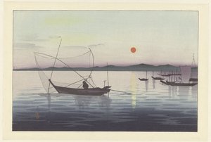 Kalastusveneet auringonlaskun aikaan od Ohara Koson