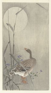 Husa za úplňku od Ohara Koson