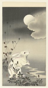 Králík za úplňku od Ohara Koson