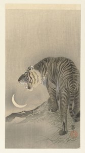 Karjuva tiikeri od Ohara Koson