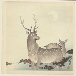 Dva jeleni od Ohara Koson