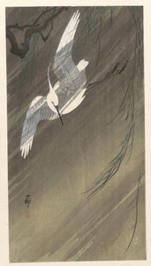 Volavka v bouři od Ohara Koson
