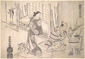 Parodie legendy o Xu You a Chao Fu od Okumura Masanobu