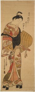 Wakashu in der Gestalt eines Komusō od Okumura Masanobu