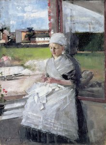 Breton Girl, 1889 olej na plátně