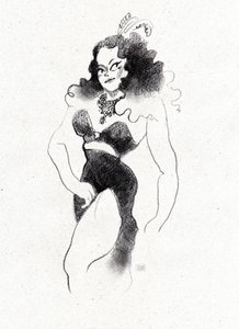 Retro burleskní diva od Olga Skomorokhova
