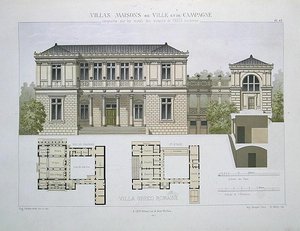 Villa Greco Romaine, rytina Waltera, deska 49 z 