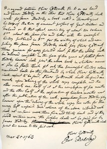 Dohoda Olivera Goldsmitha napsat pro Jamese Dodsleyho, 31. března 1763. od Oliver Goldsmith
