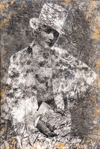 Zlato, 2022 (kombinovaná technika na dřevě) od Olivia Gozzano