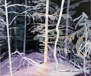 Forêt-noire 3 ,2017 (akryl na plátně) od Olivier Morel