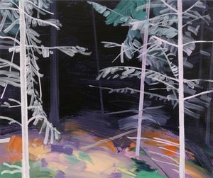 Forêt-noire 5 ,2017 (akryl na plátně) od Olivier Morel