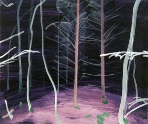 Forêt-noire 6 ,2017 (akryl na plátně) od Olivier Morel