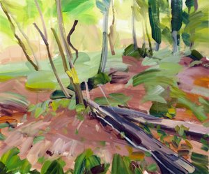 Forêt 24 ,2017 (akryl na plátně) od Olivier Morel