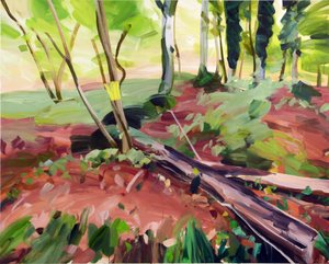 Forêt 25 ,2017 (akryl na plátně) od Olivier Morel
